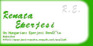 renata eperjesi business card